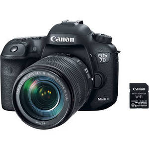 EOS 7D Mark II DSLR Camera with 18-135mm f/3.5-5.6 IS USM Lens & W-E1 Wi-Fi Adapter