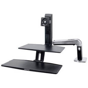 WorkFit-A Workstation for Suspended Keyboard and Single HD Monitor