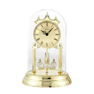 Tristan I Anniversary Clock Brass Polish