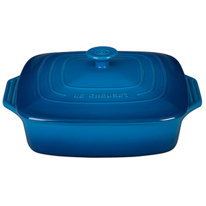 2.75Qt. Covered Stoneware Square Casserole Marseille