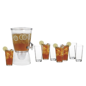 1.5 Gallon Beverage Dispenser and 8 24oz. Tumblers
