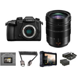 Lumix DC-GH5 Mirrorless Micro Four Thirds Digital Camera with 12-60mm Lens and Pro HDR Kit
