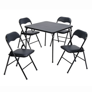 5pc Table and Chair Set Black
