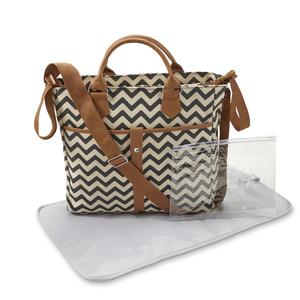 Little Wonders 3-Piece Diaper Bag Set - Chevron