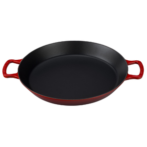 Enameled Cast Iron 3.25 Qt Paella Pan Cherry