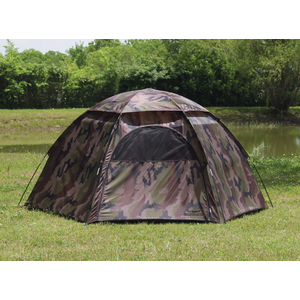 Camouflage 3-Person Hexagon Dome Tent