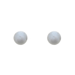 Sterling Silver 5mm Satin Finish Ball Stud Earrings