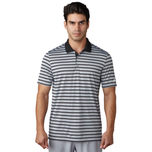 adidas Club Merch Stripe Polo Size: Large