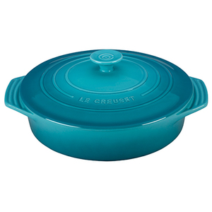 2.1 Qt. Covered Stoneware Round Casserole Caribbean