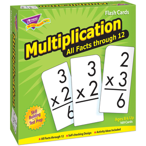 TREND Enterprises, Inc. Flash Cards All Facts 169/Box 0-12 Multiplication