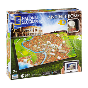 4D Cityscape Time Puzzle - National Geographic - Ancient Rome: 570 Pcs