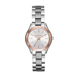 Ladies Mini Slim Runway Two-Tone Watch Silver Dial