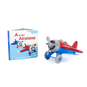 Toy Airplane w/ A is For Airplane Book Ages 1+ Years