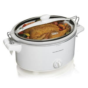 Stay or Go 6 Quart Slow Cooker White