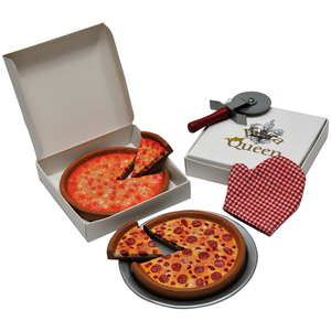 The Queen's Treasures 18 Inch Doll Pizza Night Set. Pepperoni & Cheese Pizzas, Pizza Boxes, Pan  Pizza Cutter &Oven Mitt . Food & Accessory Set
