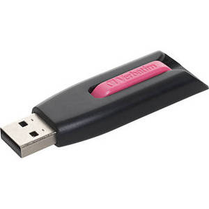 16GB Store 'n' Go V3 USB 3.0 Flash Drive (Pink/Black)