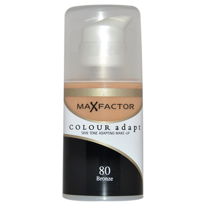 Max Factor Colour Adapt Skin Tone Adapting Makeup - # 80 Bronze by  for Women - 34 ml Make Up