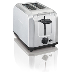 Brushed Stainless Steel 2-Slice Toaster w/ Extra Wide Slots