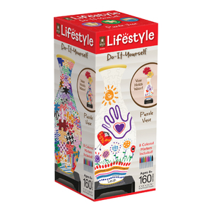 Bepuzzled Lifestyle 3D Puzzle Vase - Do-It-Yourself: 160 Pcs