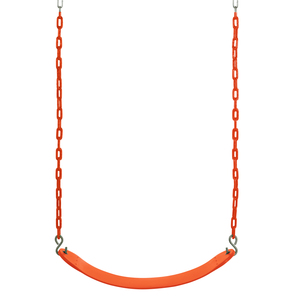 Swingan - Belt Swing For All Ages - Vinyl Coated Chain - Orange