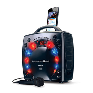 Portable Light-Up Karaoke Machine Black