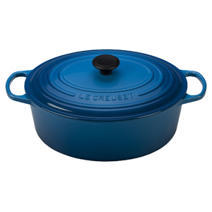 Signature Enameled Cast Iron 7 Qt Oval French Oven Marseille