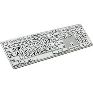 XLPrint Apple Advance Keyboard with Large Print  (Black on White)