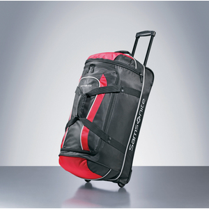 Andante 32" Drop Bottom Wheeled Duffel Black/Red