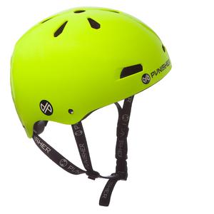 Punisher Skateboards Youth 13-vent Bright Neon Yellow Dual Safety Certified BMX Bike and Skateboard Helmet, Size Medium