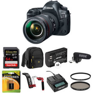 EOS 5D Mark IV DSLR Camera with 24-105mm f/4L II Lens Video Kit