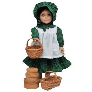 The Queen's Treasures Little House on The Prairie 18" Doll Accessories - 3 Shaker Boxes, Round & Rectangle Baskets