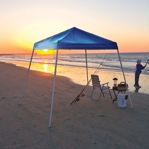ShelterLogic Pop-Up 8' x 8' Canopy w/ Blue Cover