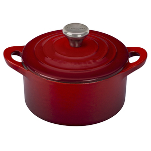 Enameled Cast Iron 1/3 Qt Mini Cocotte Cherry
