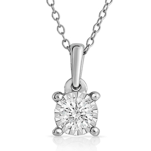 Diamond Solitaire Necklace .50ct