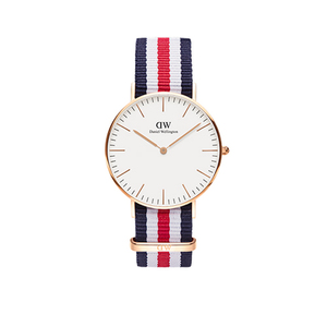 Classic Canterbury 36mm Rose Gold Case Watch w/ NATO Strap