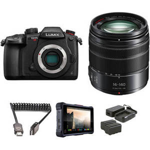 Lumix DC-GH5S Mirrorless Micro Four Thirds Digital Camera with 14-140mm Lens Pro HDR Kit