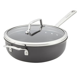 4qt Authority Hard Anodized Chefs Pan w/ Lid