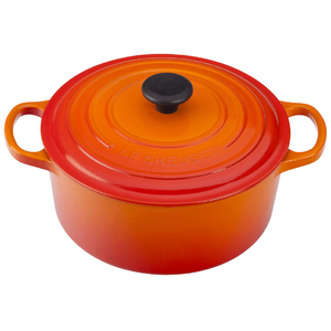 Signature Enamel 3.5 Qt Cast Iron Round French Oven Flame