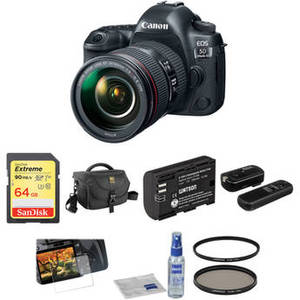 EOS 5D Mark IV DSLR Camera with 24-105mm f/4L II Lens Basic Kit