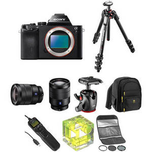 Alpha a7 Mirrorless Digital Camera with 16-35mm f/4 and 24-70mm f/4 Lenses Landscape Kit