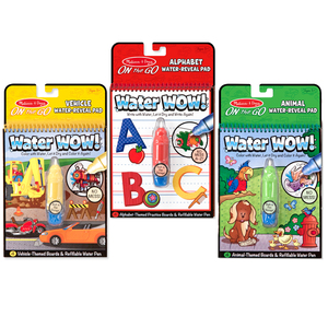 Melissa & Doug Water Wow Bundle - Vehicles. Animals and Alphabet