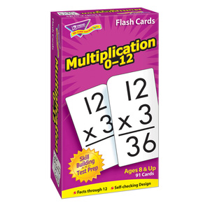 TREND Enterprises, Inc. Multiplication 0-12 Skill Drill Flash Cards, 91/Pkg, Bundle Of 3