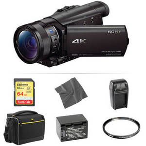FDR-AX100 4K Camcorder Basic Kit
