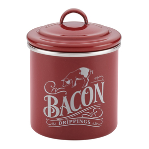 Bacon Grease Can Sienna Red