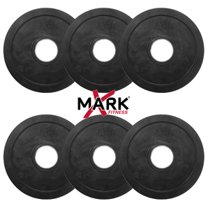 5 lb. Commercial Rubber Coated Olympic Plate Weights (six) XM-3377-5-Six