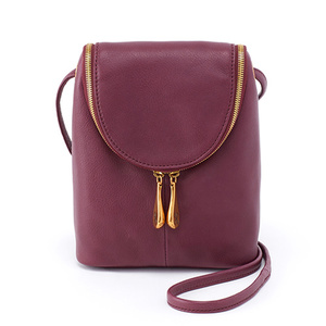 Fern Velvet Hide Crossbody Plum