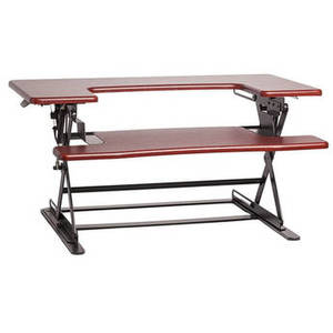 ED-600 Height Adjustable Desk Sit / Stand Desktop (Cherry)