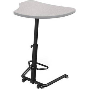 Up-Rite Harmony Height Adjustable Sit/Stand Desk (Gray Nebula Finish, Platinum Edge)