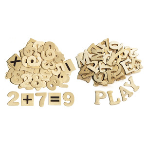 Pacon Wood Letters & Numbers