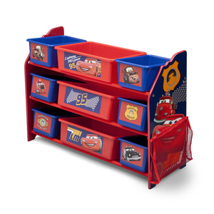 Cars Plastic 9-Bin Organizer